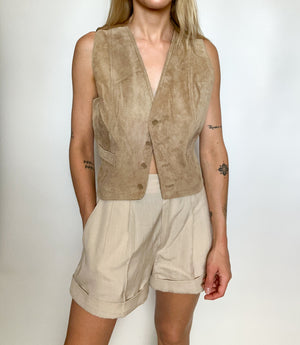 Suede Tan Vest