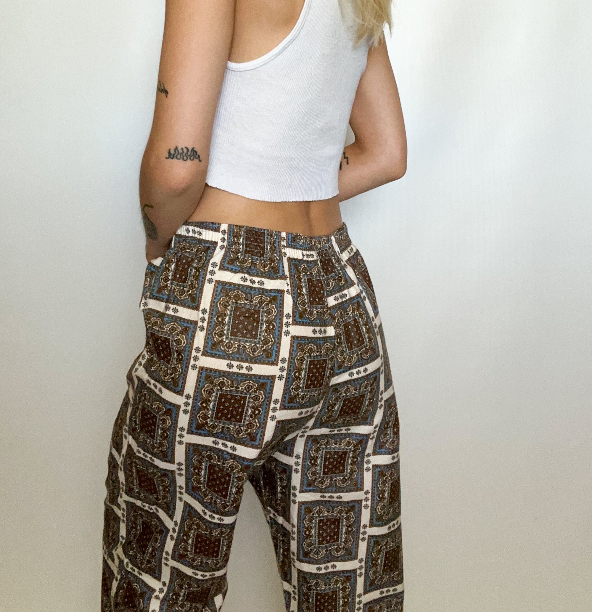 Patterned Pajama Pants