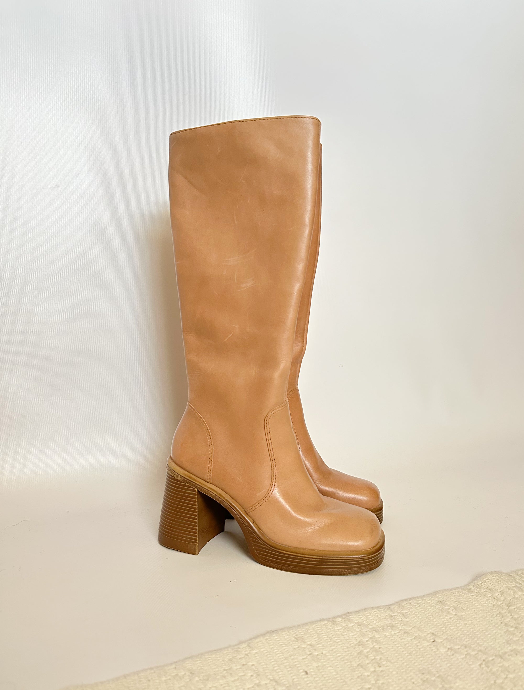 Steve Madden Fanatik Tan Boots