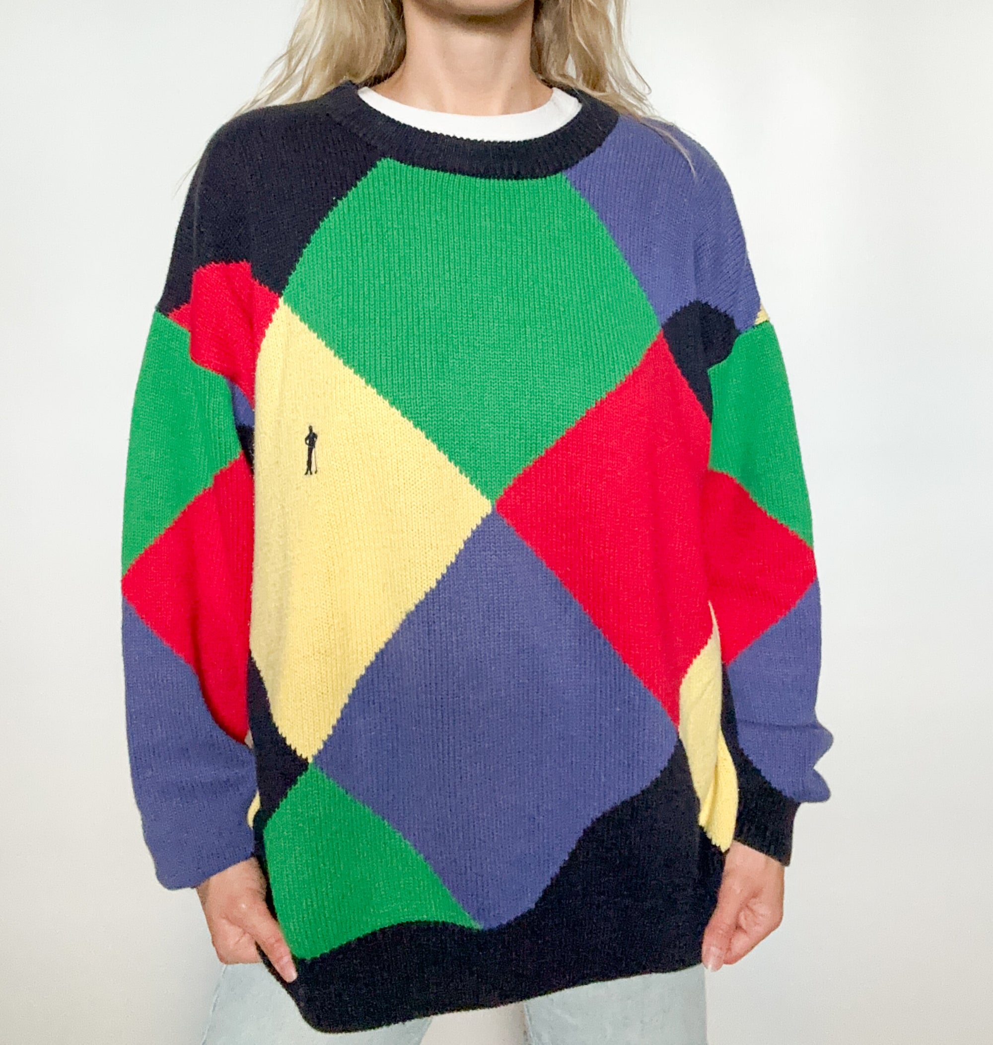Color Block Golf Sweater