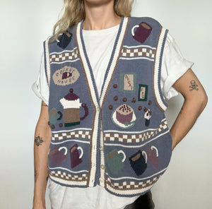 Coffee Sweater Vest