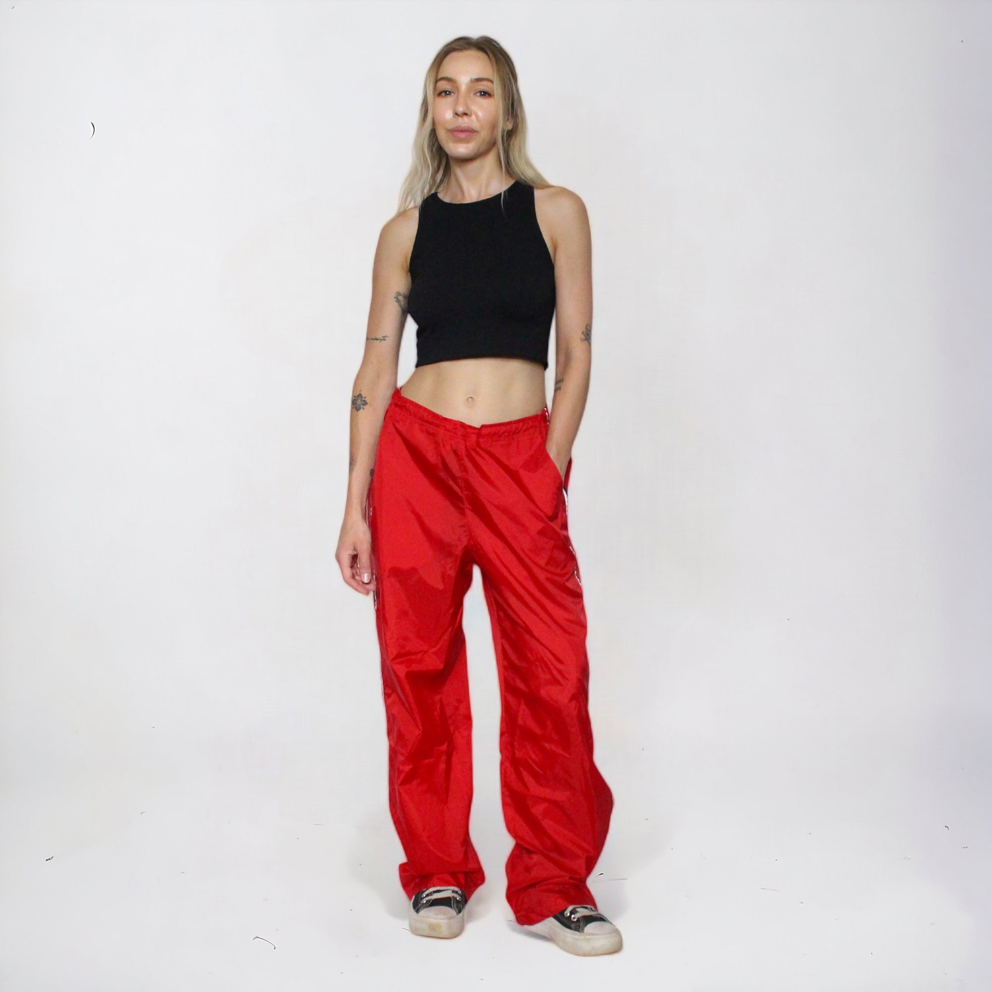 Red Nike Windbreaker Track Pants