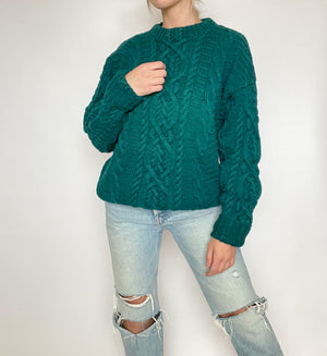 Chunky Green Sweater