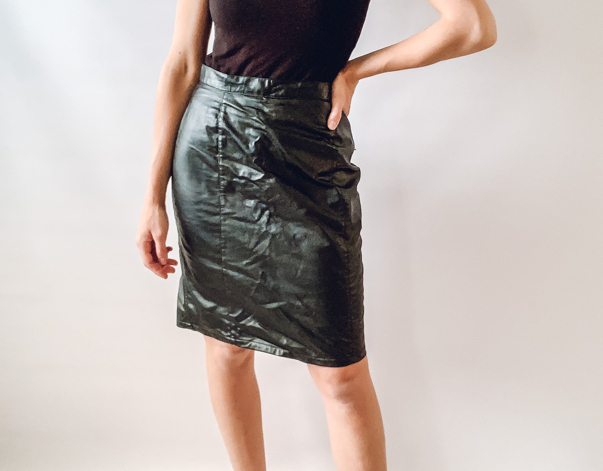 Leatherlike Skirt